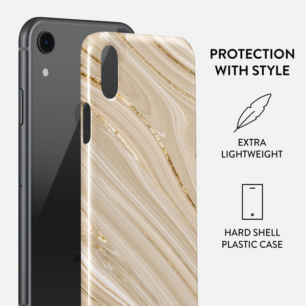 Full Glam Beige iPhone XR Case BURGA