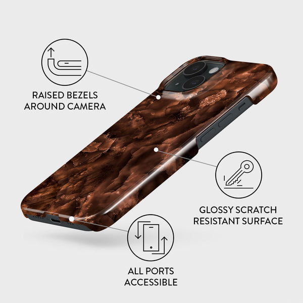 Toasted Chestnut - Brown iPhone 15 Case | BURGA
