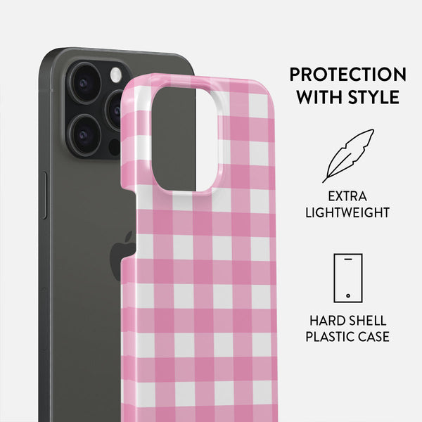 iPhone 15 Pro Max - PC/TPU Pink Hard Case 4G Printed Stripes