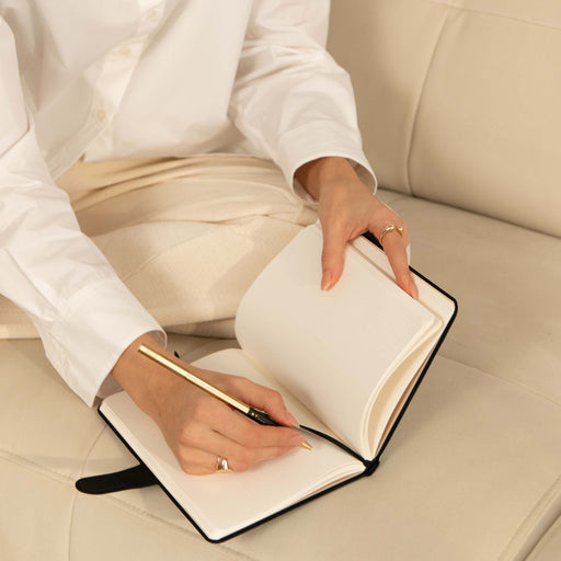 Fatal Contradiction - Black & White Marble Notebook 16