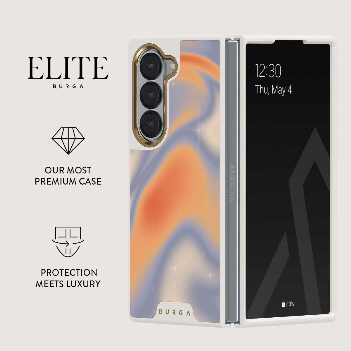 Galaxy Z Fold 6 ホワイト+オマケ(ケース)付 Galaxy Z Fold6 Silicone Case, White Mobile Accessories - EF