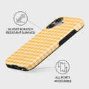 Tuscan Sun - Yellow Plaid iPhone 16 Case 3