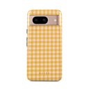 Tuscan Sun - Yellow Plaid Google Pixel 8 Case 1