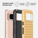 Tuscan Sun - Yellow Plaid Google Pixel 8 Case 2