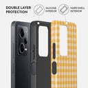 Tuscan Sun - Yellow Plaid Xiaomi Redmi Note 12 Pro+ 5G Case 2