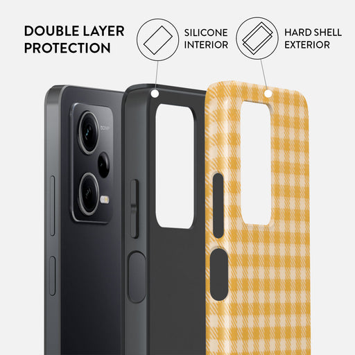 Tuscan Sun - Yellow Plaid Xiaomi Redmi Note 12 Pro+ 5G Case 2
