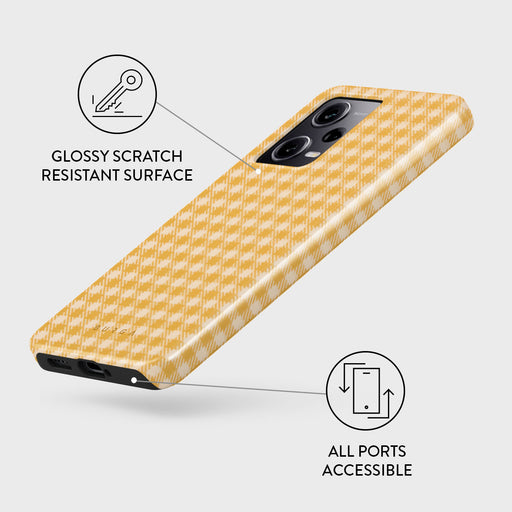 Tuscan Sun - Yellow Plaid Xiaomi Redmi Note 12 Pro+ 5G Case 3