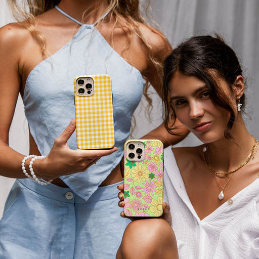 Tuscan Sun - Yellow Plaid iPhone 16 Case 24