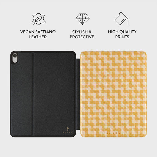Tuscan Sun - Yellow Plaid iPad Air 11 (7th/6th Gen) Case