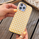 Tuscan Sun - Yellow Plaid iPhone 16 Case 20