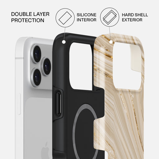 Full Glam - Beige iPhone 17 Pro Max Case