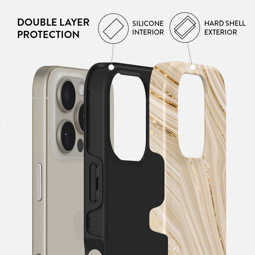 Full Glam - Beige iPhone 16 Pro Max Case