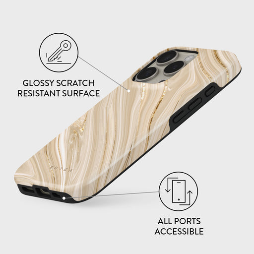 Full Glam - Beige iPhone 16 Pro Max Case