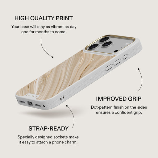 Full Glam - Beige iPhone 17 Pro Max Case