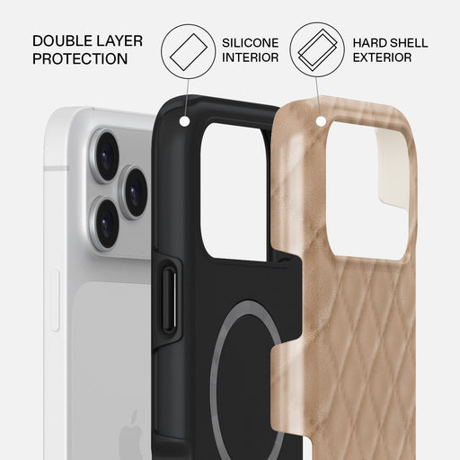 Simply Cream - Quilted iPhone 17 Pro Max Case