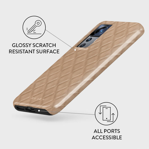 Simply Cream - Quilted Xiaomi 12T Case 3