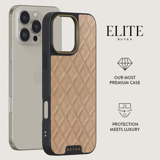 Simply Cream- Quilted iPhone 16 Pro Max Case