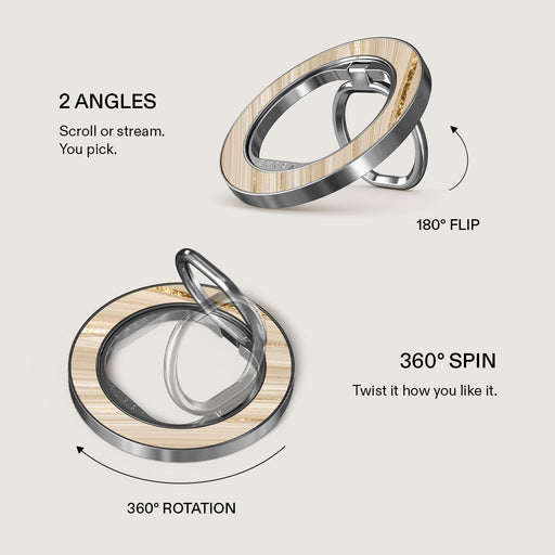 Full Glam - Beige Magnetic Ring Holder