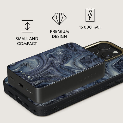 Navy Trench - Blue Magnetic Power Bank