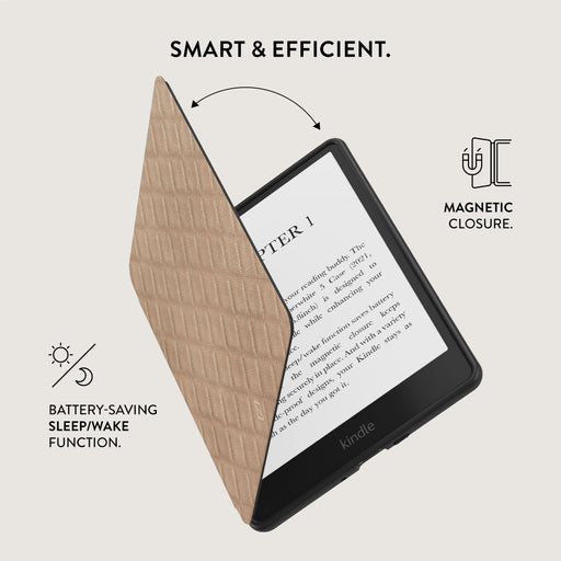 Simply Cream - Quilted Kindle Paperwhite (11th Gen) Case 5