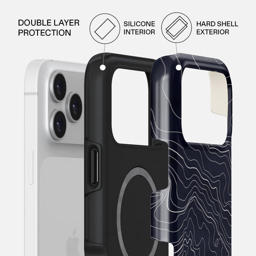 Drifting Shores - Line Art iPhone 17 Pro Max Case