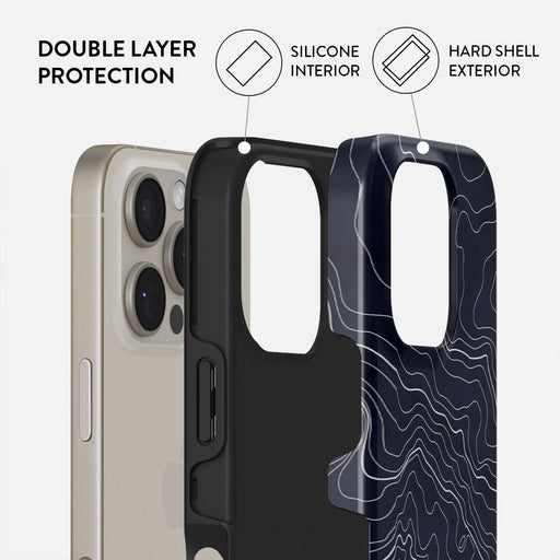 Drifting Shores - Line Art iPhone 16 Pro Max Case
