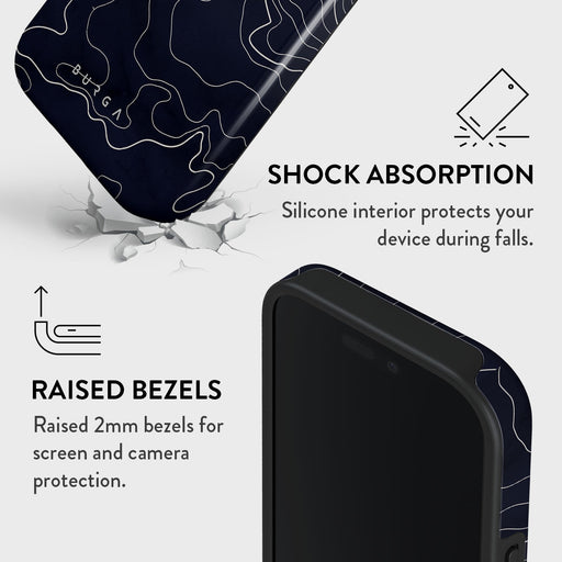 Drifting Shores - Line Art iPhone 16 Pro Max Case
