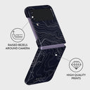 Drifting Shores - Line Art Samsung Galaxy Z Flip 4 Case 3