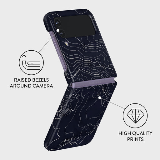 Drifting Shores - Line Art Samsung Galaxy Z Flip 4 Case 3