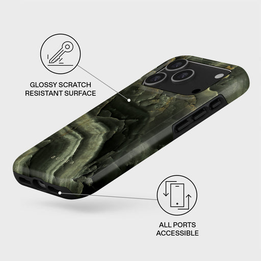 Misty Forest - Green Marble iPhone 17 Pro Case