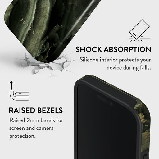 Misty Forest - Green Marble iPhone 16 Pro Max Case