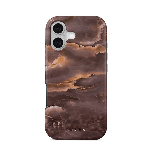 Fire Wood - Brown Marble iPhone 17 Case