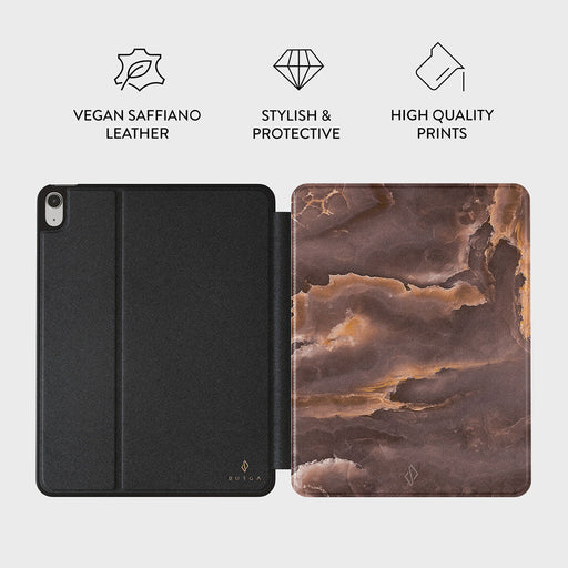 Fire Wood - Brown Marble iPad Air 11 (7th/6th Gen) Case 3