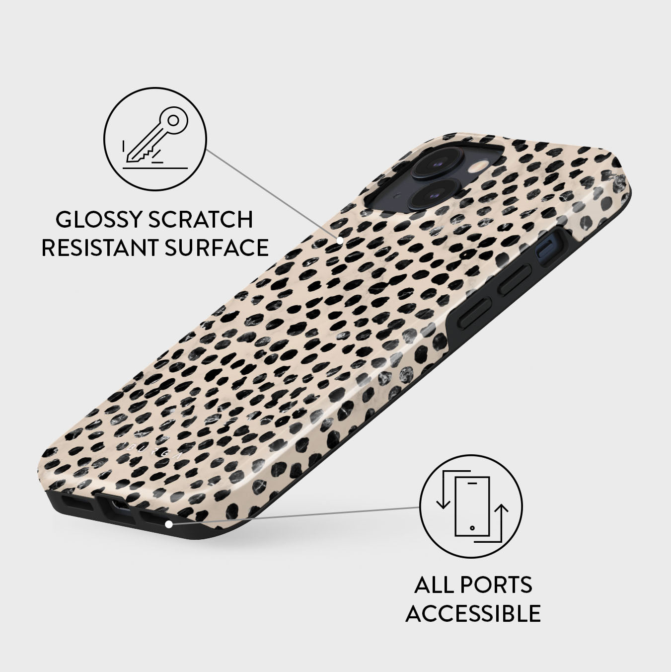 Almond Latte - Cute iPhone 14 Case | BURGA