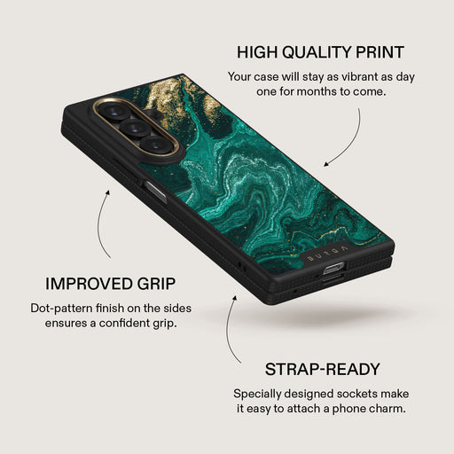 Emerald Pool - Elegant Samsung Galaxy Z Fold 7 Case