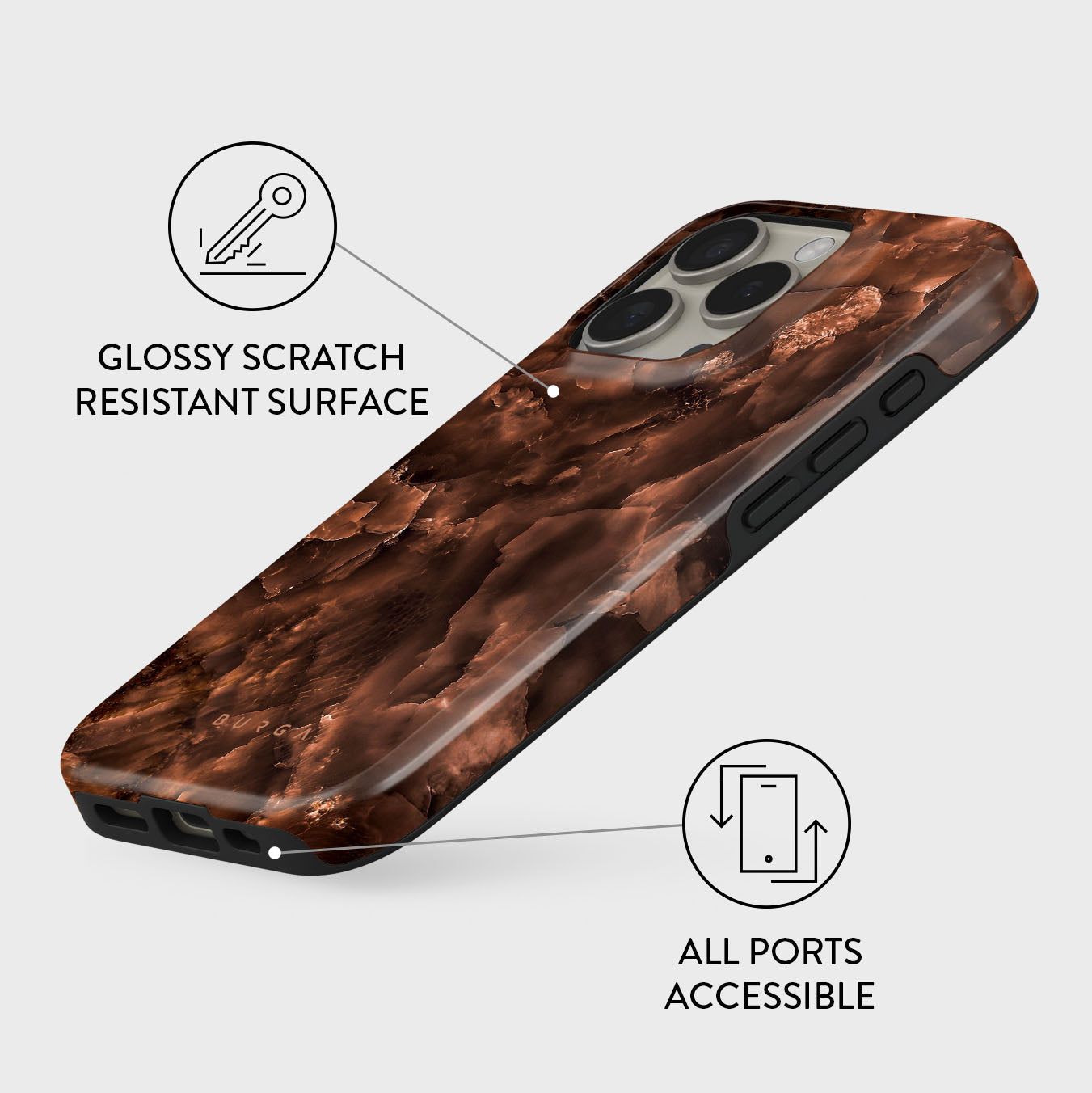 Toasted Chestnut - Brown iPhone 16 Pro Case | BURGA