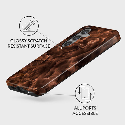 Toasted Chestnut - Brown Samsung Galaxy S24 FE Case 3