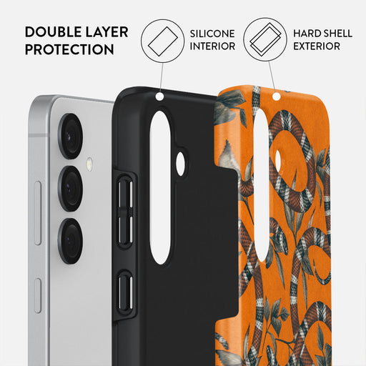 Bitter Apricot - Snake Samsung Galaxy S25 Case 2