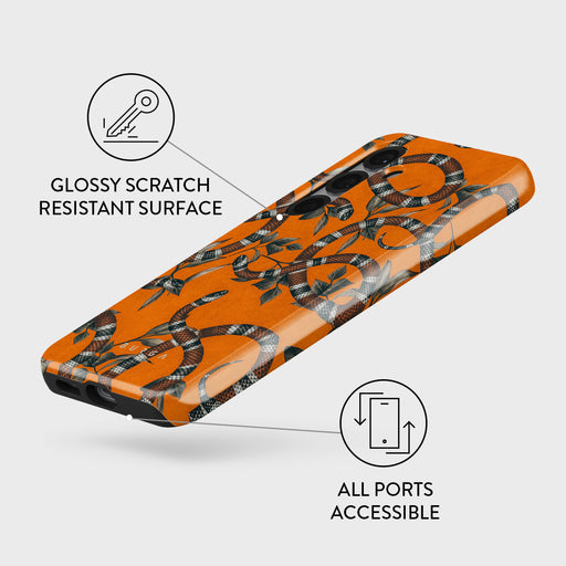 Bitter Apricot - Snake Samsung Galaxy S25 Case 3