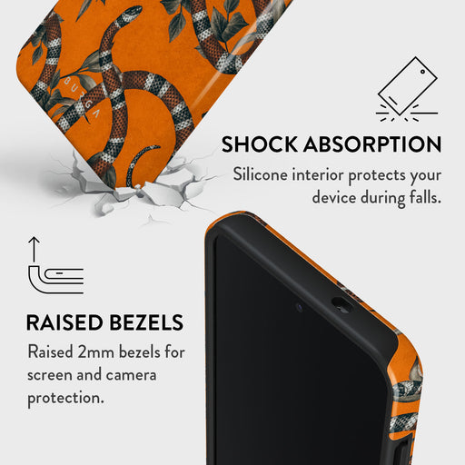 Bitter Apricot - Snake Samsung Galaxy S25 Case 4