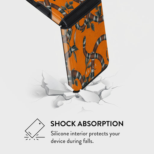 Bitter Apricot - Snake Samsung Galaxy Z Flip 3 Case 4