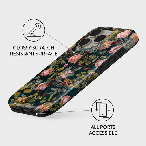 Bloomy Garden - Vintage iPhone 16 Pro Case