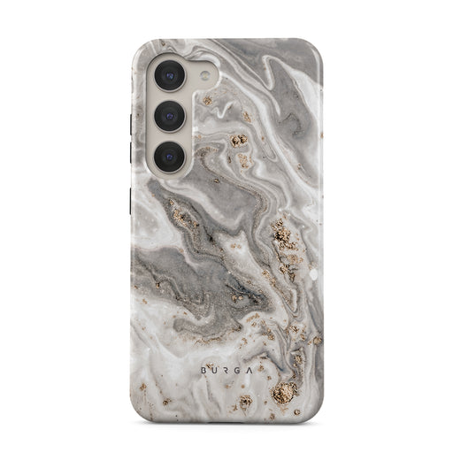 Snowstorm - Grey Marble Samsung Galaxy S23 Case