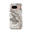 Snowstorm - Grey Marble Google Pixel 8 Case 1