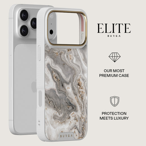 Snowstorm - Grey Marble iPhone 17 Pro Max Case