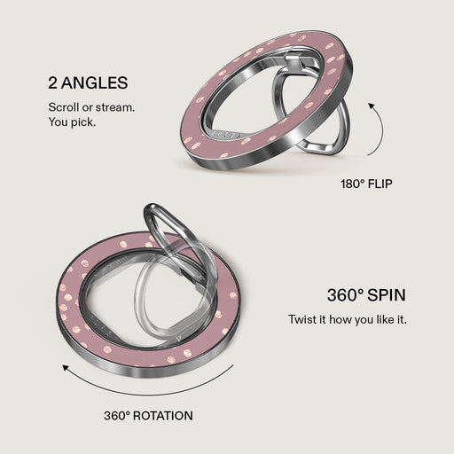 Hot Cocoa - Spotted Magnetic Ring Holder