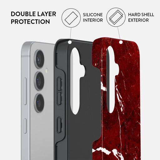 Iconic Red Ruby - Marble Samsung Galaxy S24 Plus Case 6