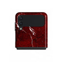 Iconic Red Ruby - Marble Samsung Galaxy Z Flip 3 Case 1