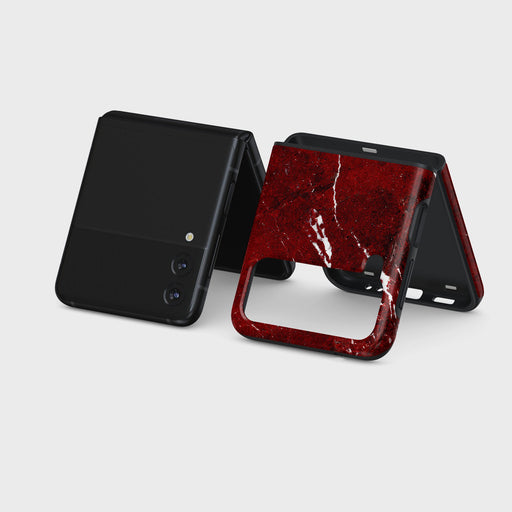Iconic Red Ruby - Marble Samsung Galaxy Z Flip 3 Case 5