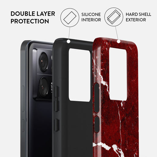 Iconic Red Ruby - Marble Xiaomi 13T Case 2